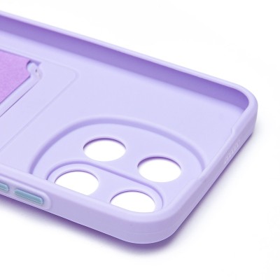 Чехол-накладка для Tecno Spark 30 5G (светло-фиолетовый) - SC337 с картхолдером