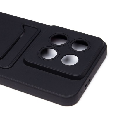 Чехол-накладка для Xiaomi 14 Pro (черный) - SC337 с картхолдером