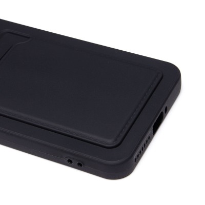 Чехол-накладка для Xiaomi 14 Pro (черный) - SC337 с картхолдером