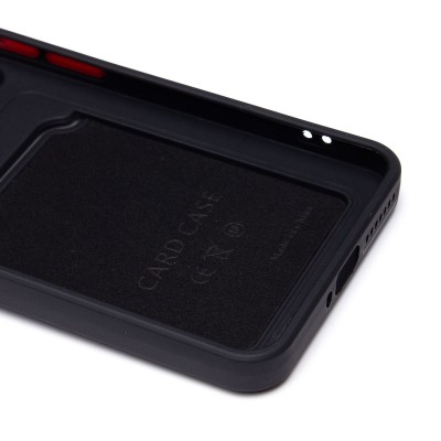 Чехол-накладка для Xiaomi 14 Pro (черный) - SC337 с картхолдером