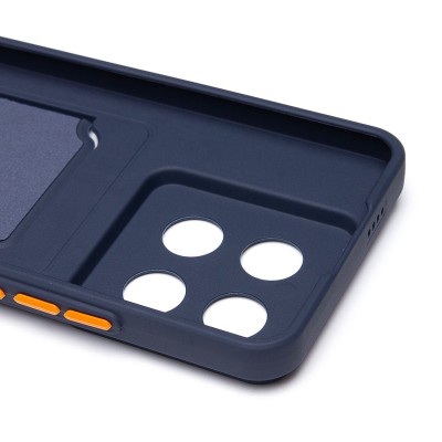 Чехол-накладка для Xiaomi 14 Pro (темно-синий) - SC337 с картхолдером Чехол-накладка для Xiaomi 14 Pro (темно-синий) - SC337 с картхолдером