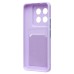 Чехол-накладка для Xiaomi 14 Pro (светло-фиолетовый) - SC337 с картхолдером