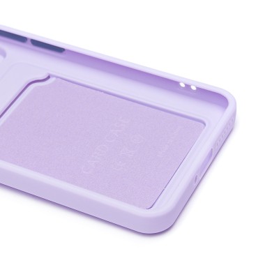 Чехол-накладка для Xiaomi 14 Pro (светло-фиолетовый) - SC337 с картхолдером