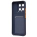 Чехол-накладка для Xiaomi 14 (темно-синий) - SC337 с картхолдером