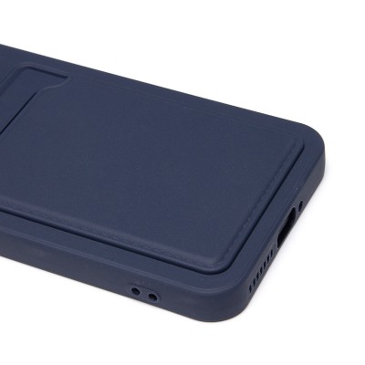 Чехол-накладка для Xiaomi 14 (темно-синий) - SC337 с картхолдером