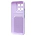 Чехол-накладка для Xiaomi 14 (светло-фиолетовый) - SC337 с картхолдером