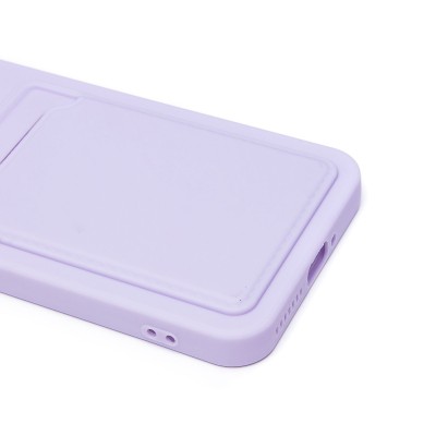 Чехол-накладка для Xiaomi 14 (светло-фиолетовый) - SC337 с картхолдером