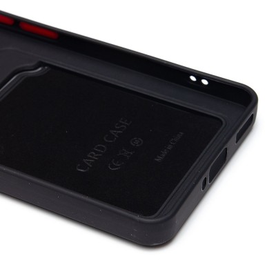 Чехол-накладка для Xiaomi 14T Pro (черный) - SC337 с картхолдером