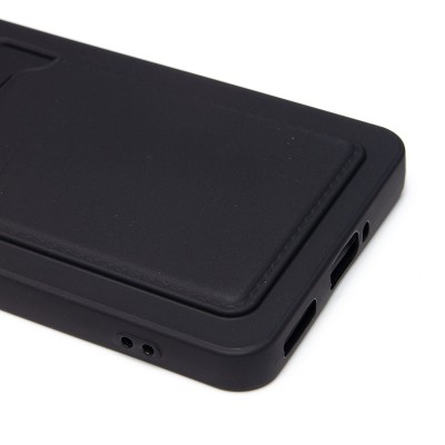 Чехол-накладка для Xiaomi 14T (черный) - SC337 с картхолдером