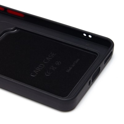 Чехол-накладка для Xiaomi 14T (черный) - SC337 с картхолдером