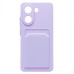 Чехол-накладка для Xiaomi Poco X7 Pro (светло-фиолетовый) - SC337 с картхолдером