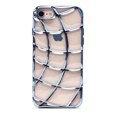 Чехол-накладка для Apple iPhone 8 (прозрачный/синий) - SC340 Чехол-накладка для Apple iPhone 8 (прозрачный/синий) - SC340