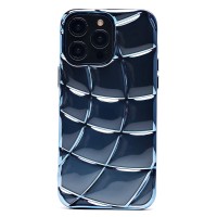 Чехол-накладка для Apple iPhone 14 Pro Max (прозрачный/синий) - SC340