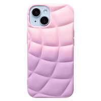 Чехол-накладка для Apple iPhone 15 (фиолетовый/белый) - SC340