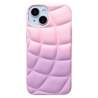 Чехол-накладка для Apple iPhone 15 (фиолетовый/белый) - SC340