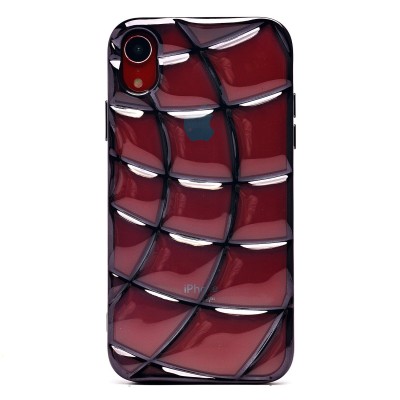 Чехол-накладка для Apple iPhone XR (прозрачный/черный) - SC340