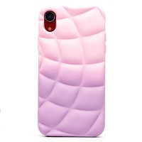 Чехол-накладка для Apple iPhone XR (фиолетовый/белый) - SC340