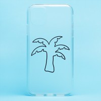 Чехол-накладка для Apple iPhone 11 (белый/черный) - SC342