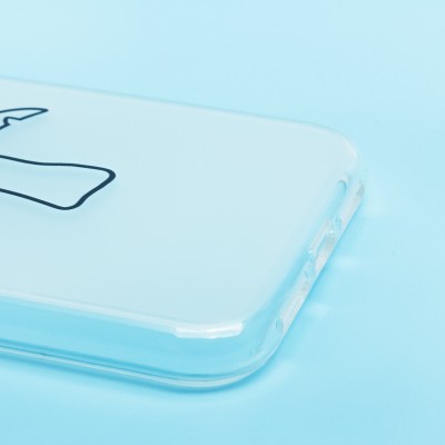 Чехол-накладка для Apple iPhone 11 (белый/черный) - SC342
