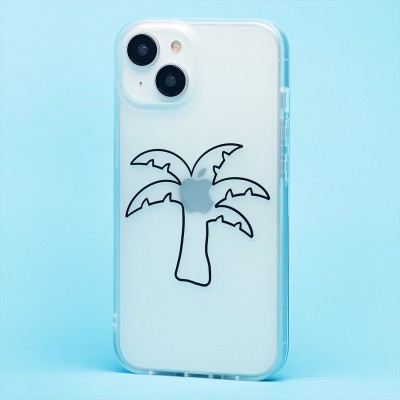 Чехол-накладка для Apple iPhone 14/iPhone 13 (белый/черный) - SC342