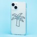 Чехол-накладка для Apple iPhone 14/iPhone 13 (белый/черный) - SC342