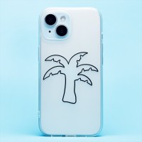 Чехол-накладка для Apple iPhone 15 (белый/черный) - SC342