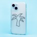 Чехол-накладка для Apple iPhone 15 (белый/черный) - SC342