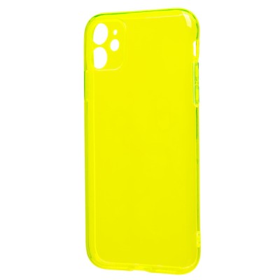 Чехол-накладка для Apple iPhone 11 (прозрачный/желтый) - SC344
