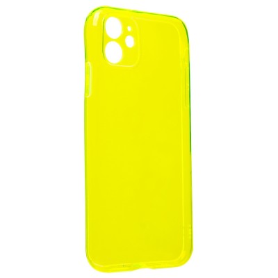 Чехол-накладка для Apple iPhone 11 (прозрачный/желтый) - SC344
