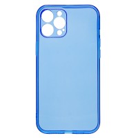 Чехол-накладка для Apple iPhone 12 Pro Max (прозрачный/синий) - SC344