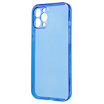Чехол-накладка для Apple iPhone 12 Pro Max (прозрачный/синий) - SC344