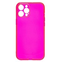 Чехол-накладка для Apple iPhone 12 Pro Max (прозрачный/розовый) - SC344