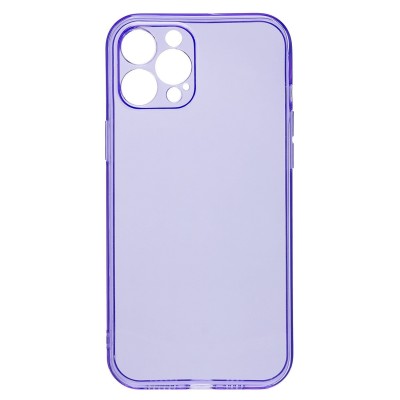 Чехол-накладка для Apple iPhone 12 Pro Max (прозрачный/фиолетовый) - SC344