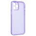 Чехол-накладка для Apple iPhone 12 Pro Max (прозрачный/фиолетовый) - SC344