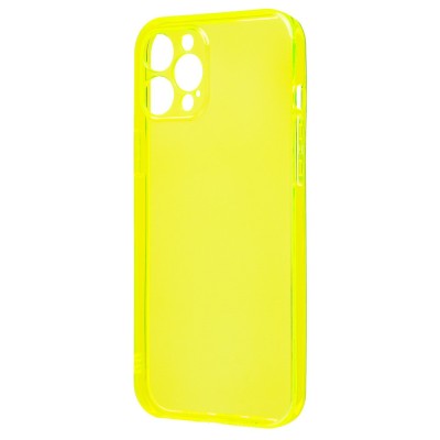Чехол-накладка для Apple iPhone 12 Pro Max (прозрачный/желтый) - SC344