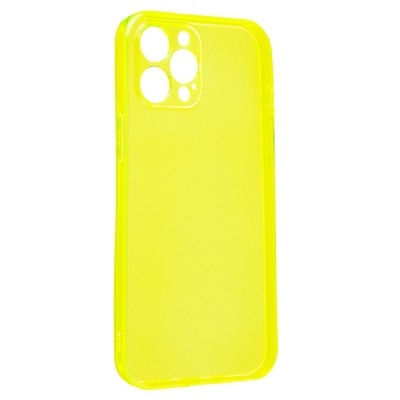 Чехол-накладка для Apple iPhone 12 Pro Max (прозрачный/желтый) - SC344