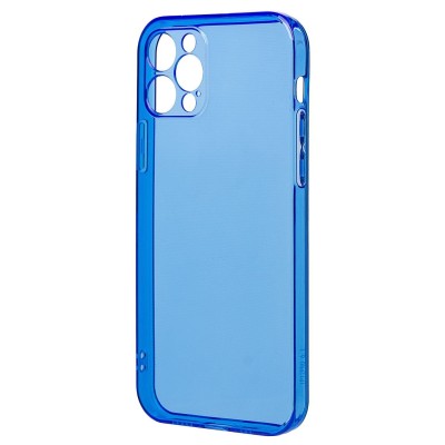 Чехол-накладка для Apple iPhone 12 Pro (прозрачный/синий) - SC344