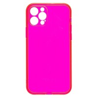 Чехол-накладка для Apple iPhone 12 Pro (прозрачный/розовый) - SC344
