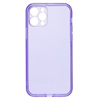 Чехол-накладка для Apple iPhone 12 Pro (прозрачный/фиолетовый) - SC344