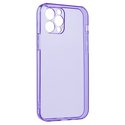 Чехол-накладка для Apple iPhone 12 Pro (прозрачный/фиолетовый) - SC344