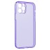 Чехол-накладка для Apple iPhone 12 Pro (прозрачный/фиолетовый) - SC344