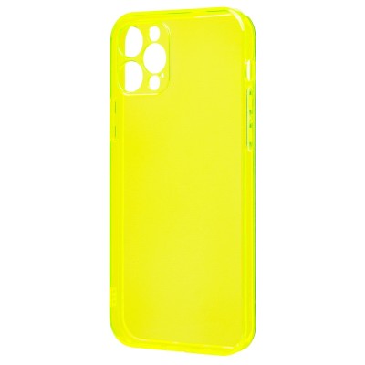 Чехол-накладка для Apple iPhone 12 Pro (прозрачный/желтый) - SC344