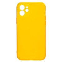 Чехол-накладка для Apple iPhone 12 (прозрачный/оранжевый) - SC344