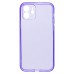 Чехол-накладка для Apple iPhone 12 (прозрачный/фиолетовый) - SC344
