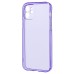 Чехол-накладка для Apple iPhone 12 (прозрачный/фиолетовый) - SC344