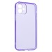 Чехол-накладка для Apple iPhone 12 (прозрачный/фиолетовый) - SC344