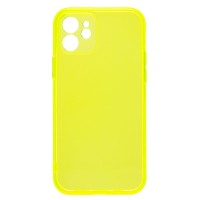 Чехол-накладка для Apple iPhone 12 (прозрачный/желтый) - SC344