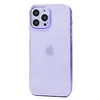 Чехол-накладка для Apple iPhone 13 Pro Max (прозрачный/фиолетовый) - SC344 Чехол-накладка для Apple iPhone 13 Pro Max (прозрачный/фиолетовый) - SC344