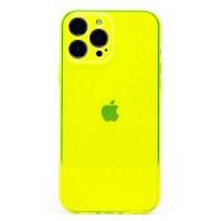 Чехол-накладка для Apple iPhone 13 Pro Max (прозрачный/желтый) - SC344