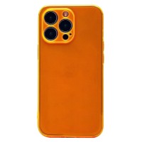 Чехол-накладка для Apple iPhone 13 Pro (прозрачный/оранжевый) - SC344